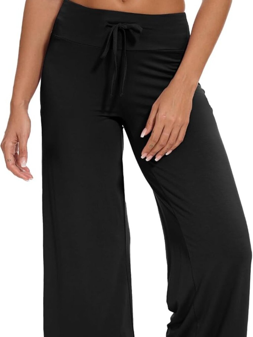 WIWI Large black pajama lounge pants